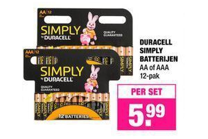 duracell simply batterijen