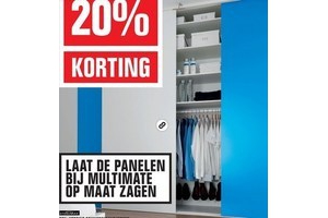 20 korting schuifdeurensysteem