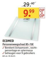 ecomed personenweegschaal bs 70e