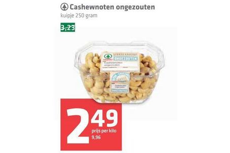 cashewnoten ongezouten