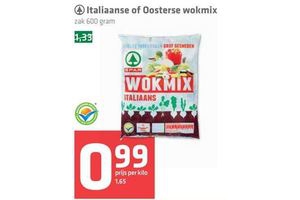 italiaanse of oosterse wokmix