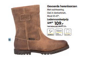 gevoerde herenlaarzen