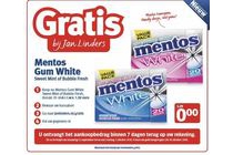 mentos gum white sweet mint of bubble fresh