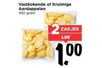 vastkokende of kruimige aardappelen