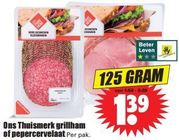 ons thuismerk grillham of pepercervelaat