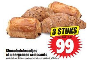 chocoladebroodjes of meergranen croissants