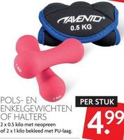 pols en enkelgewichten of halters