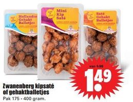 zwanenberg kipsate of gehaktballetjes