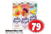 melkunie milk en fruit