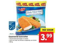 gepaneerde koolvisfilet