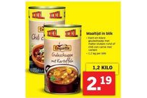 coquette maaltijd in blik