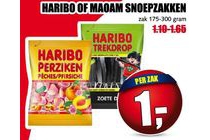 haribo of moam snoepzakken