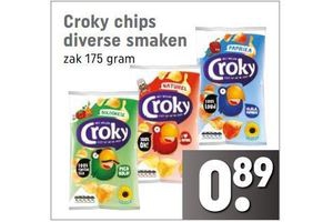 croky chips diverse smaken