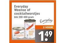 everyday weense of cocktailworstjes