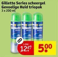 gillette series scheergel gevoelige huid triopak