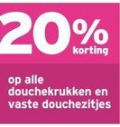 douchekrukken en vaste douchezitjes