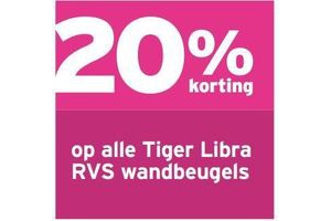 tiger libra rvs wandbeugels