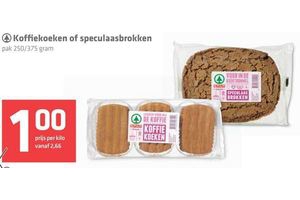 koffiekoeken of speculaasbrokken