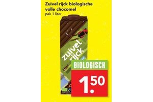zuivel rijck biologische volle chocomel