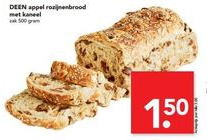 deen appel rozijnenbrood met kaneel