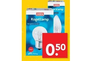 deen kogel of kaarslamp