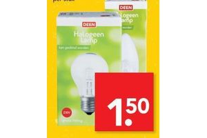 deen halogeen kogel of kaarslamp
