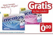 mentos gum white