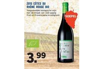 2015 cotes du rhone rouge bio