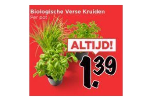 biologische verse kruiden