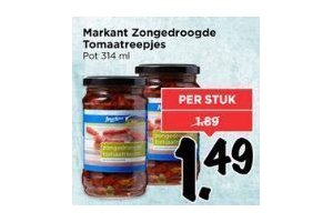 markant zongedroogde tomaatreepjes