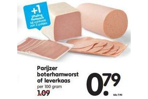 parijzer boterhamworst of leverkaas