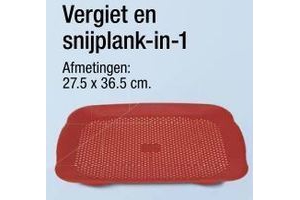 vergiet en snijplank in 1