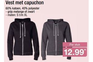 vest met capuchon