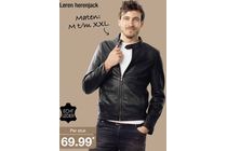 leren herenjack