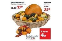 sierfruit in netje