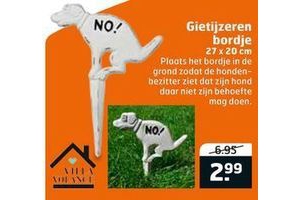 gietijzeren bordje