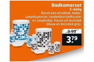 badkamerset 5 delig