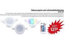 inbouwspots met afstandsbediening