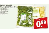 lekker makkelijk kruimige aardappelen of andijvie