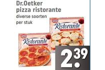 diverse soorten dr oetker ristorante pizza