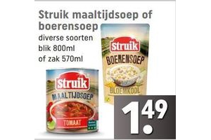 struik maaltijdsoep of boerensoep