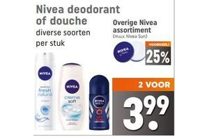 nivea deodorant of douche