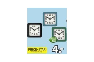 price star wandklok