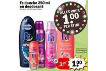 fa douche 250 ml en deodorant