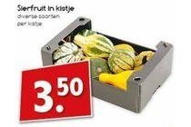 sierfruit in kistje