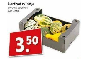 sierfruit in kistje