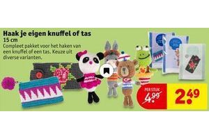 haak je eigen knuffel of tas