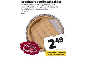 appeltaartje zelfmaakpakket