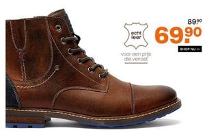 bruin leren boots