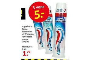 aquafresh triple protection of whitening tandpasta